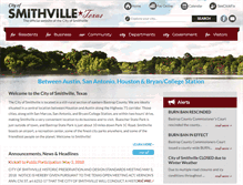 Tablet Screenshot of ci.smithville.tx.us